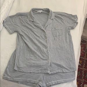 DKNY Gray Short Sleeve Pajama Set